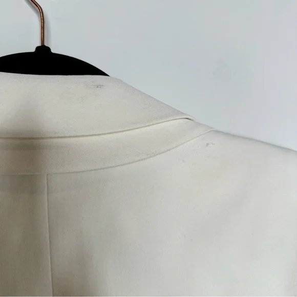 Brandon Maxwell Layered Lapel Suiting Jacket in Ivory - Picture 12 of 14